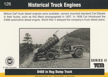 1993-94 TCM Caterpillar #126 Historical Truck Engines Back