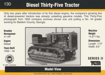 1993-94 TCM Caterpillar #130 Diesel Thirty-Five Tractor Back