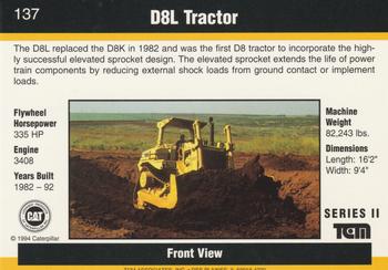 1993-94 TCM Caterpillar #137 D8L Tractor Back