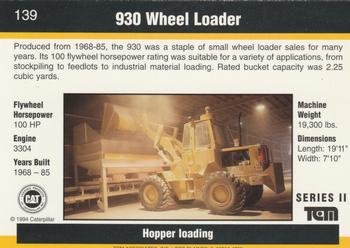 1993-94 TCM Caterpillar #139 930 Wheel Loader Back