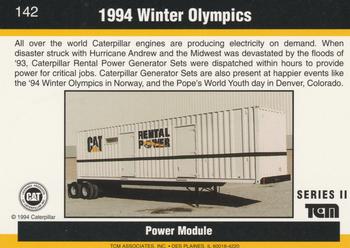 1993-94 TCM Caterpillar #142 1994 Winter Olympics Back