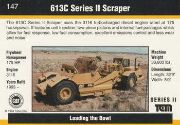 1993-94 TCM Caterpillar #147 613C Series II Scraper Back