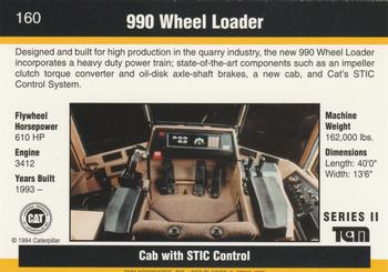 1993-94 TCM Caterpillar #160 990 Wheel Loader Back