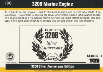 1993-94 TCM Caterpillar #196 3208 Marine Engine Back
