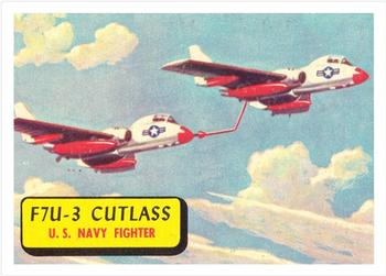 1957 Topps Planes (R707-2) #3 F7U-3 Cutlass Front