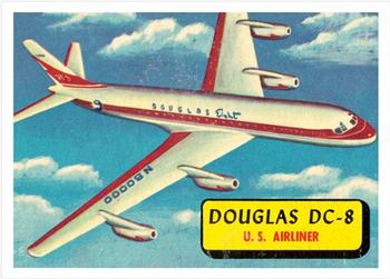 1957 Topps Planes (R707-2) #12 Douglas DC-8 Front