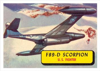 1957 Topps Planes (R707-2) #16 F-89D Scorpion Front