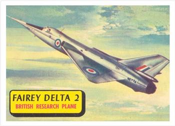 1957 Topps Planes (R707-2) #40 Fairey Delta 2 Front