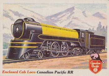 1955 Topps Rails & Sails #16 Enclosed Cab Locomotive Front