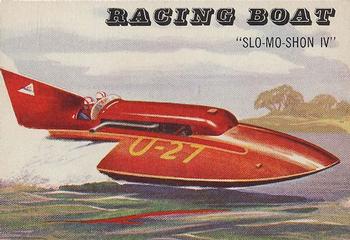 1955 Topps Rails & Sails #177 Racing Boat Front