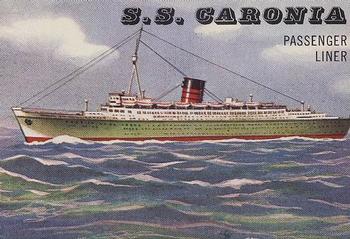 1955 Topps Rails & Sails #188 S.S. Caronia Front