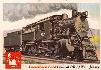 1955 Topps Rails & Sails #6 Camelback Locomotive Front