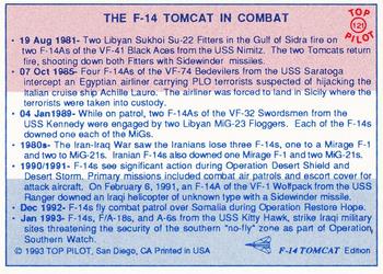 1989-00 Top Pilot #121 The F-14 in Combat Back