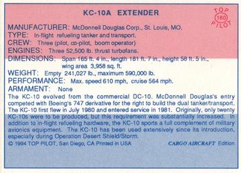 1989-00 Top Pilot #160 KC-10A Extender Back