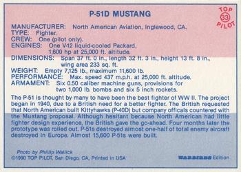 1989-00 Top Pilot #33 P-51D Mustang Back