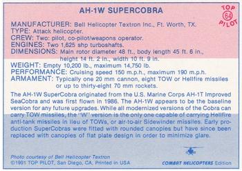 1989-00 Top Pilot #64 AH-1W Supercobra Back