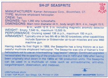 1989-00 Top Pilot #69 SH-2F Seasprite Back