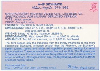 1989-00 Top Pilot #80 A-4F Skyhawk Back