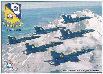 1989-00 Top Pilot #90 Blue Angels Cover Card/Checklist Front