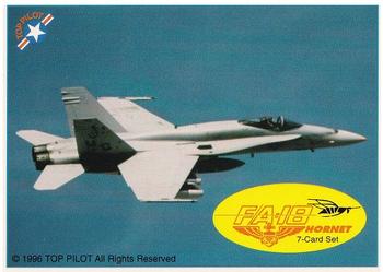 1989-00 Top Pilot #197 F/A-18 Hornet Cover Card/Checklist Front
