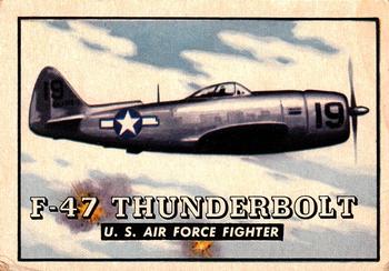 1952 Topps Wings Friend or Foe (R707-4) #18 F-47 Thunderbolt Front