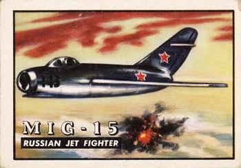 1952 Topps Wings Friend or Foe (R707-4) #2 MIG-15 Front