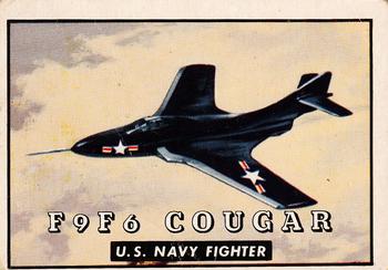 1952 Topps Wings Friend or Foe (R707-4) #122 F9F-6 Cougar Front