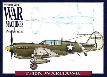 1993 The Richards Group World War II War Machines #4 Curtiss P-40N Warhawk Front