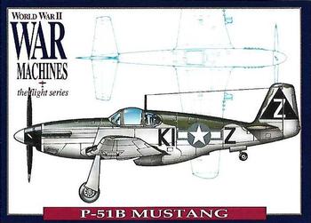 1993 The Richards Group World War II War Machines #8 North American P-51B Mustang Front