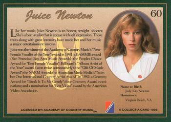1992 Collect-A-Card Country Classics #60 Juice Newton Back