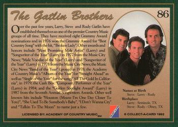 1992 Collect-A-Card Country Classics #86 The Gatlin Brothers Back
