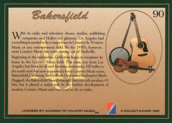 1992 Collect-A-Card Country Classics #90 Bakersfield Back