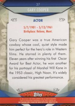 2011 Topps American Pie #37 Gary Cooper Back