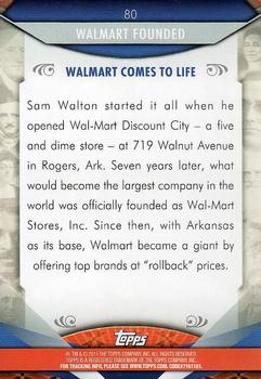 2011 Topps American Pie #80 Wal-Mart founded Back