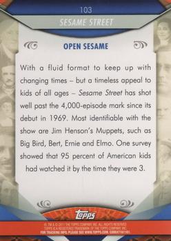 2011 Topps American Pie #103 Sesame Street Back