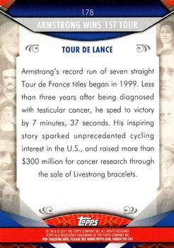2011 Topps American Pie #178 Lance Armstrong wins 1st Tour Back