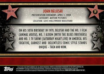 2011 Topps American Pie - Hollywood Walk of Fame #HWF-19 John Belushi Back