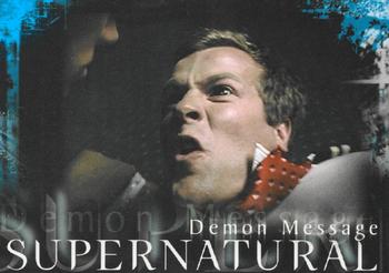 2006 Inkworks Supernatural Season 1 #10 Demon Message Front