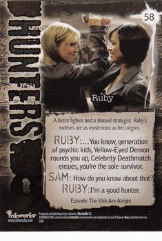 2008 Inkworks Supernatural Season 3 #58 Ruby Back