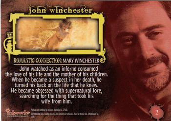 2008 Inkworks Supernatural Connections #2 Romantic Connection: Mary Winchester Back