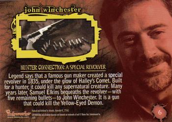 2008 Inkworks Supernatural Connections #6 Hunter Connection: A Special Revolver Back
