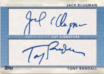 2011 Topps American Pie - Dual Cut Signatures #APDCS1 Tony Randall / Jack Klugman Front