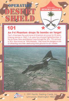 1991 Pacific Operation Desert Shield #101 F-4 Phantom Back