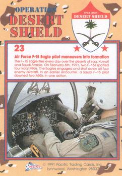 1991 Pacific Operation Desert Shield #23 F-15 Eagle Back
