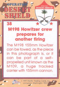 1991 Pacific Operation Desert Shield #38 155mm Howitzer Back