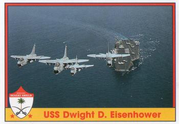 1991 Pacific Operation Desert Shield #51 USS Dwight D. Eisenhower Front