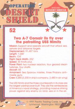1991 Pacific Operation Desert Shield #52 USS Nimitz Back