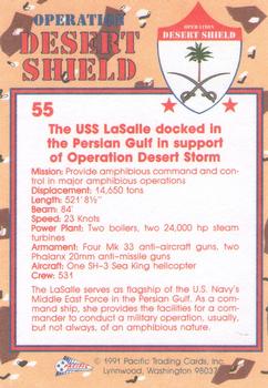 1991 Pacific Operation Desert Shield #55 USS LaSalle Back