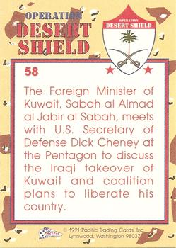 1991 Pacific Operation Desert Shield #58 Secretary and Foreign Minister Back