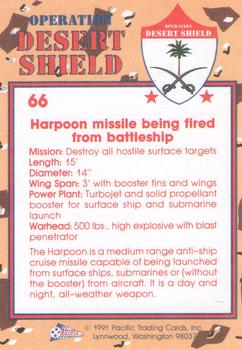 1991 Pacific Operation Desert Shield #66 Harpoon Cruise Missile Back